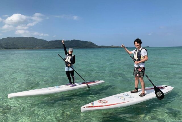 【小浜島/1日】小浜ブルーの海を満喫☆SUP体験150分＆海の家でのんびりツアー