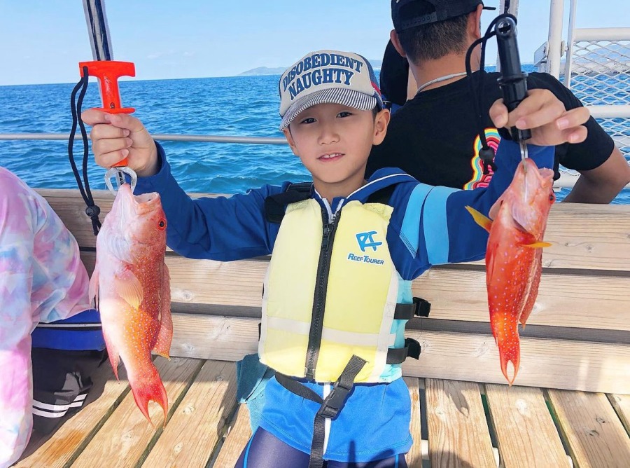 【小浜島/約2時間】小浜島で気軽にちょい釣り体験☆レジャーフィッシングコース！子連れファミリー＆初心者大歓迎（No.606）