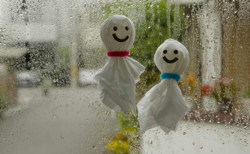 雨　てるてる坊主