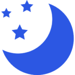 月と星のアイコン