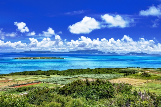 View of the Islands from Ōdake on Kohama Island